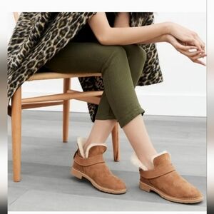 UGG Womens McKay Chestnut Sheepskin Ankle Boots Size 10 NEW No Box